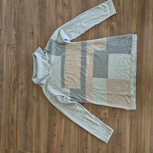 Chico's Soft Gray Cowl Neck Sweater